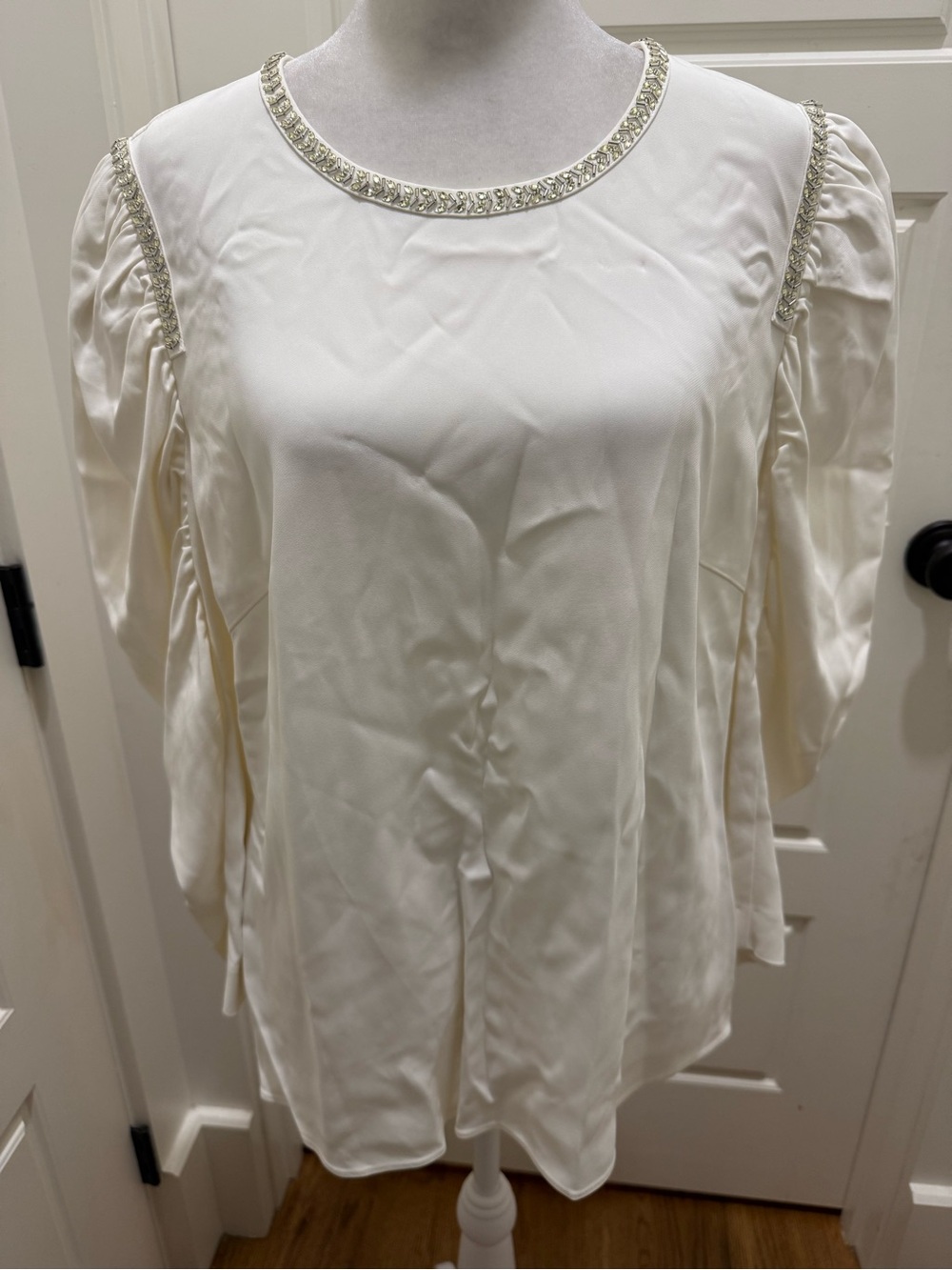 NWT. Kobi Halperin. Logan Blouse. Ivory. Size Large.